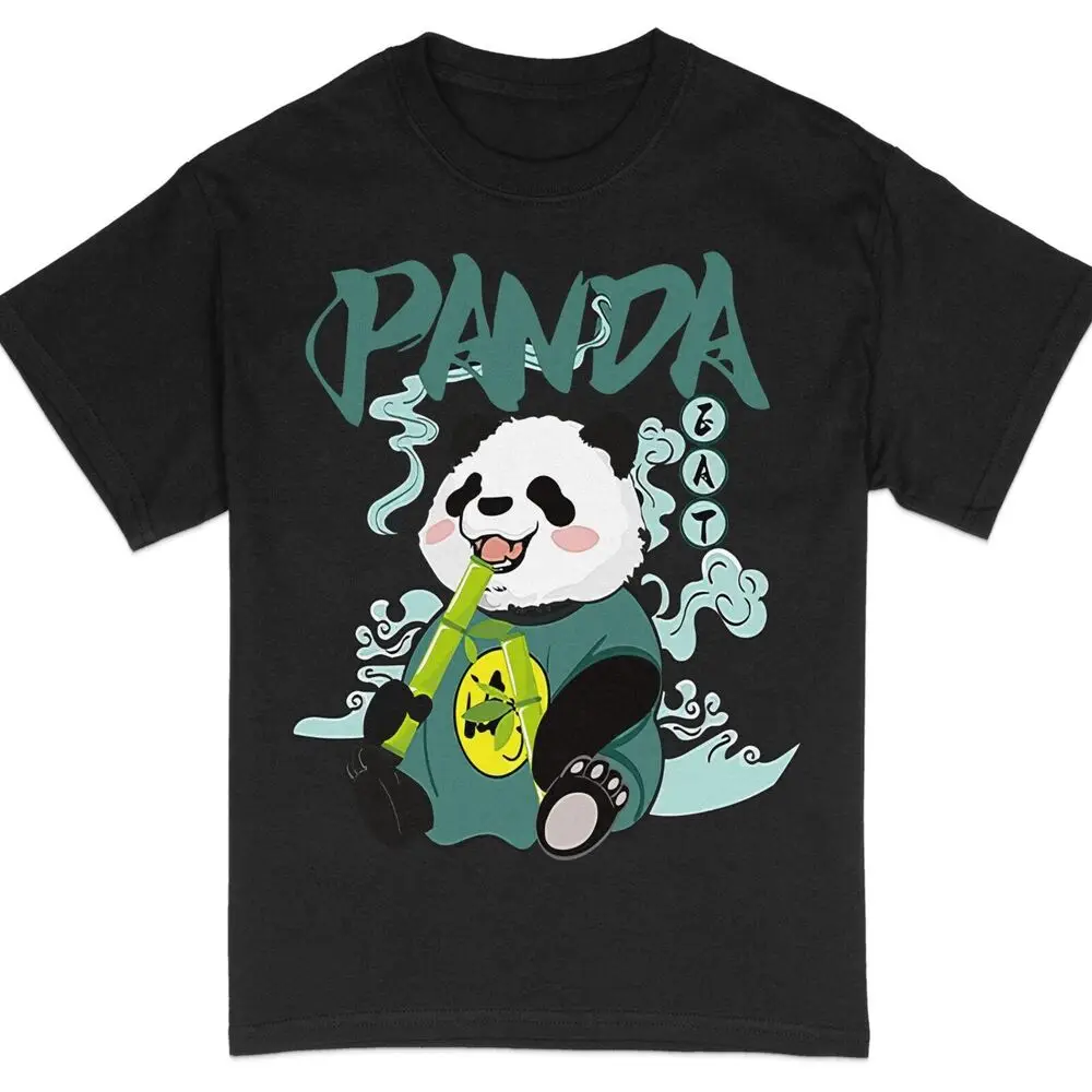 

Cute Panda T-Shirt for Kids, Cartoon Bear with Soda, Kawaii Animal Graphic Tee,