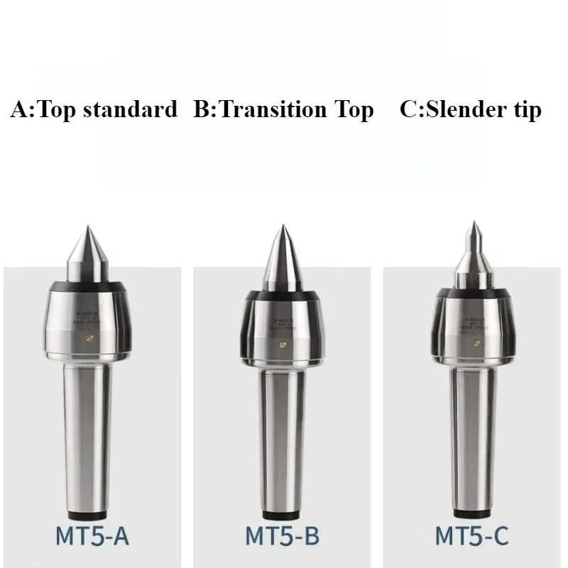 GS-MT3/MT4/MT5 Rotary Live Center High Speed Shockproof Morse Taper Lathe Tailstock Ejector Pin