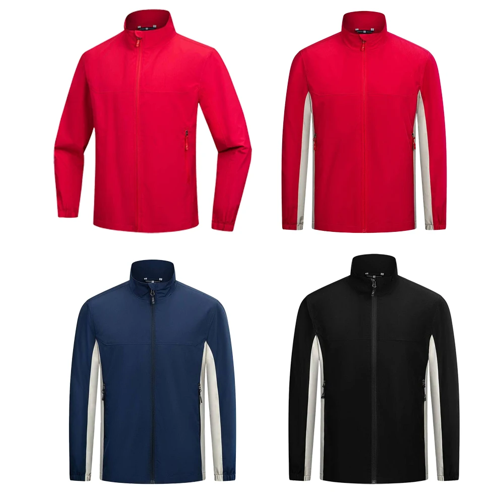 Conjunto de chaqueta de trabajo profesional de primavera y otoño: uniforme corporativo duradero y resistente a desgarros con protección impermeable