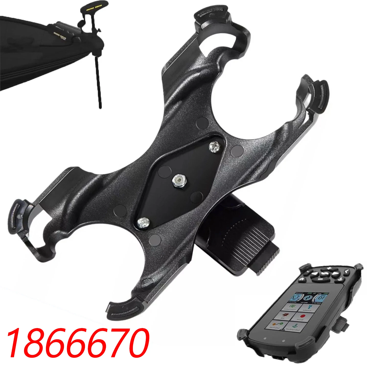 TM 1866670 Fit for Minn Kota 1866650 Bluetooth i-Pilot Link GPS System Remote Control Stand Black, Boat Parts