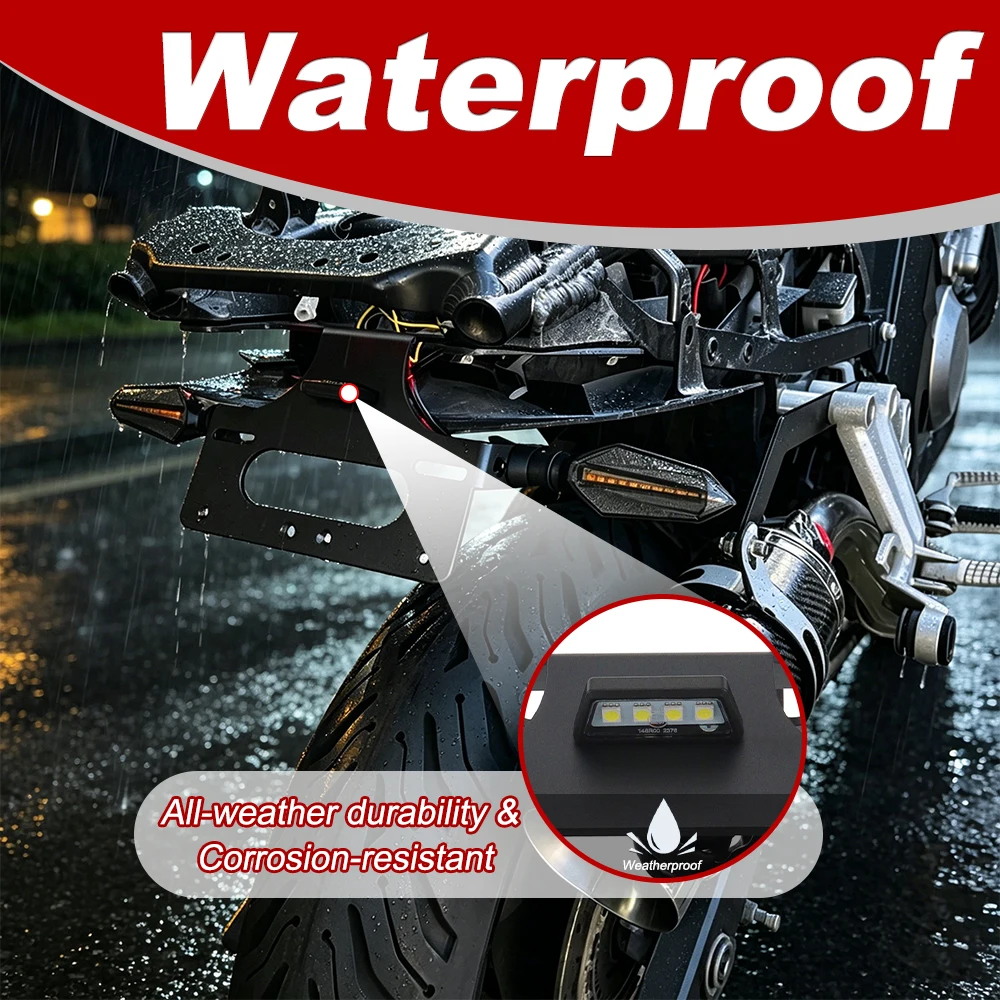 License Plate Holder Motorcycle Fender Eliminator Rear Tail Tidy Registration Plate SV650 SV650S SV650F 2003-2015 For SUZUKI view 5