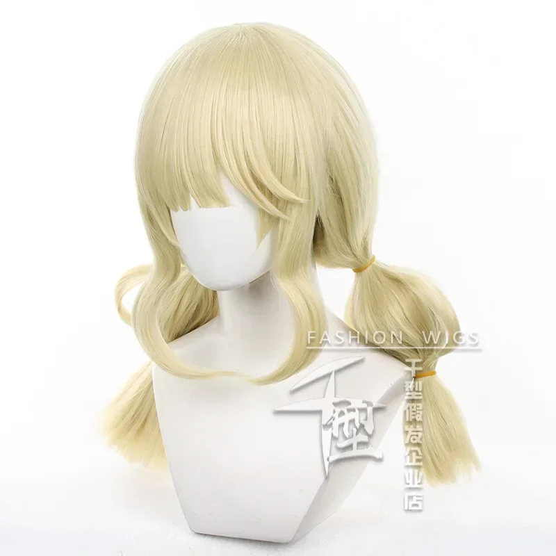 Wig Cosplay Anime Lily Barriere, permainan identitas V Cheerleader Cosplay tahan panas rambut sintetis pakaian Halloween untuk wanita