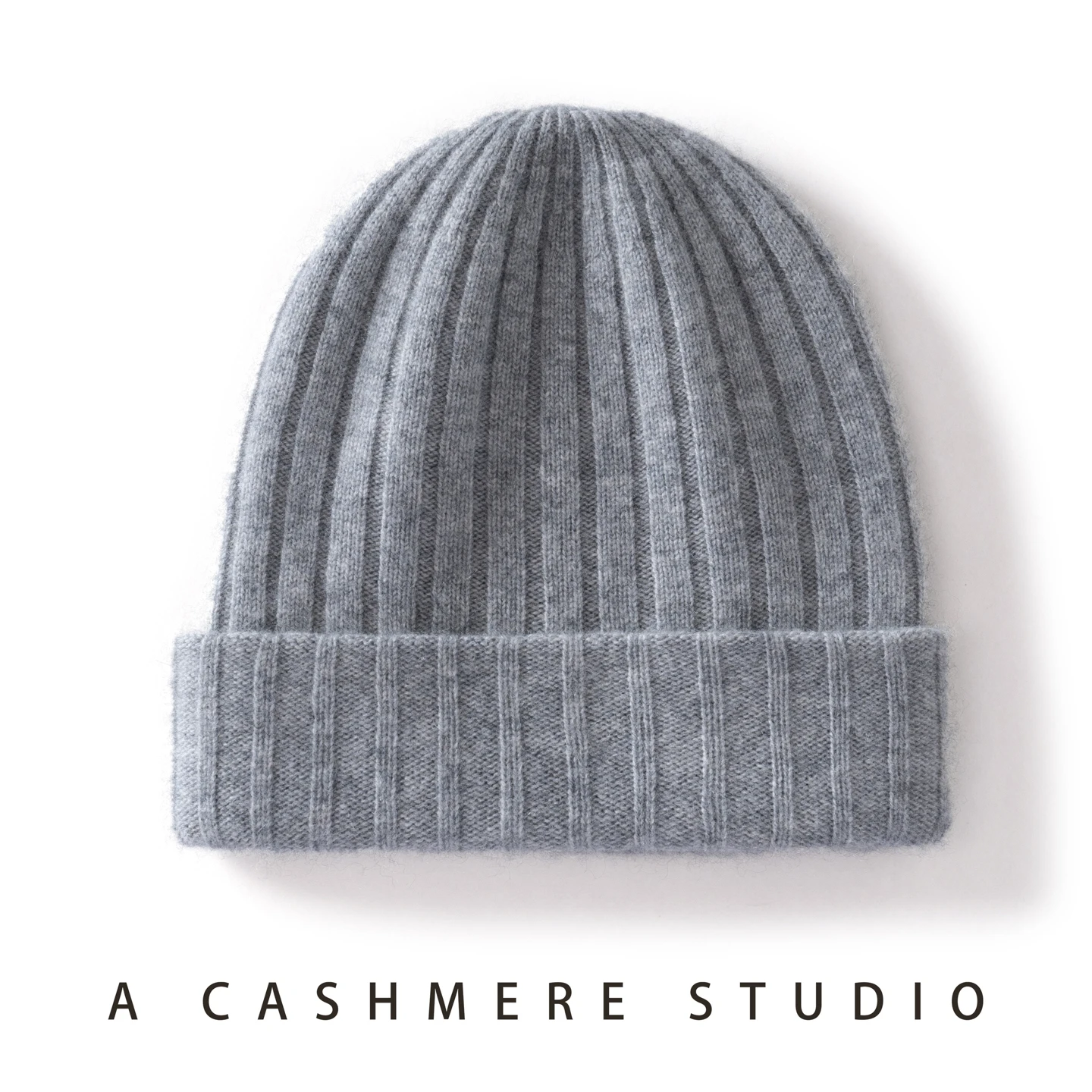 100 % hochwertige Kaschmirmütze für Damen/Herren, zweilagig, verdickt, warme Wintermütze, Outdoor-Skimütze, nahtlos gestrickte Beanie-Mütze für Unisex – Detail 9
