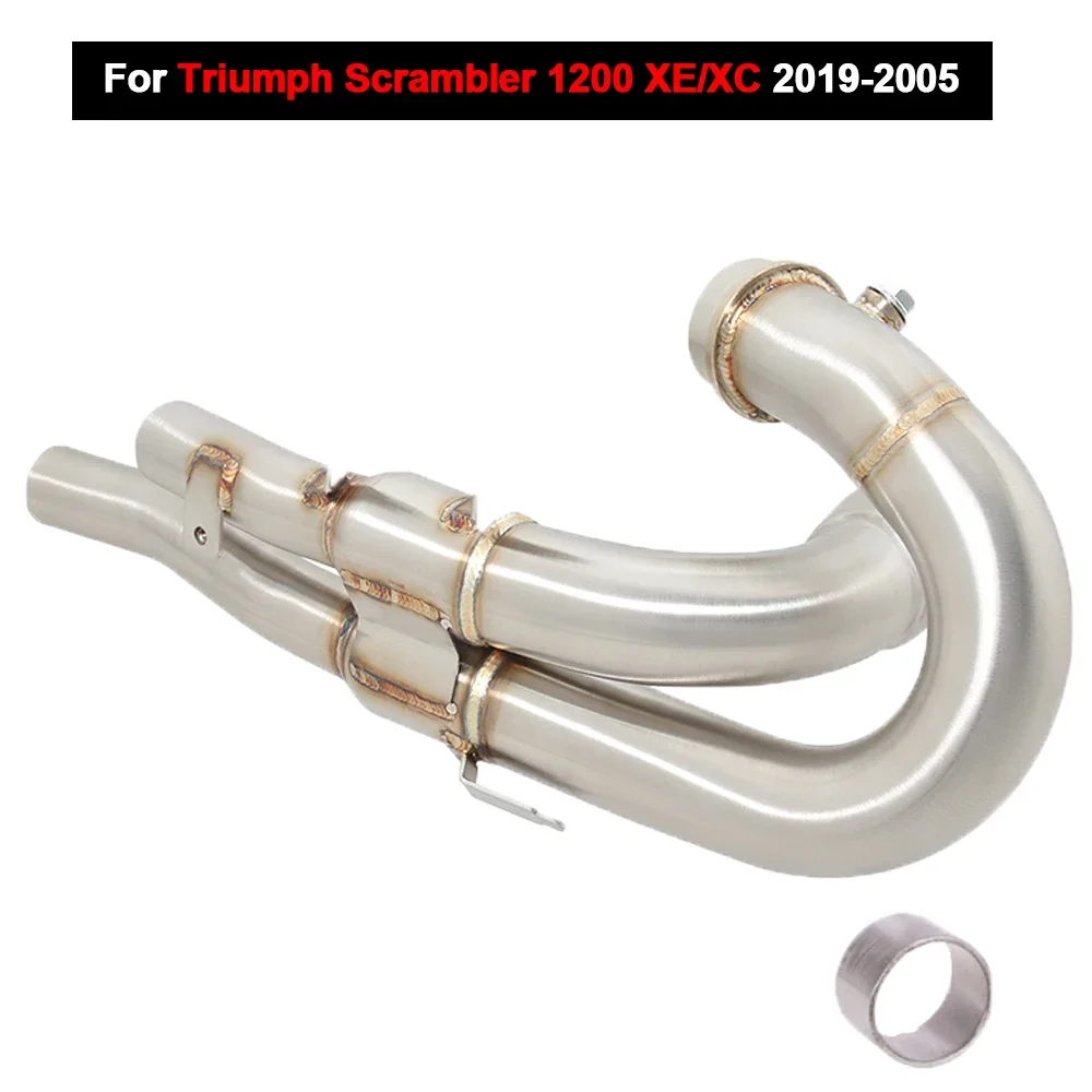 

Motorcycle Exhaust Full System Stainless Steel Escape Moto Header Pipe With DB Killer For Triumph Scrambler 1200 XE/XC 2019-2025
