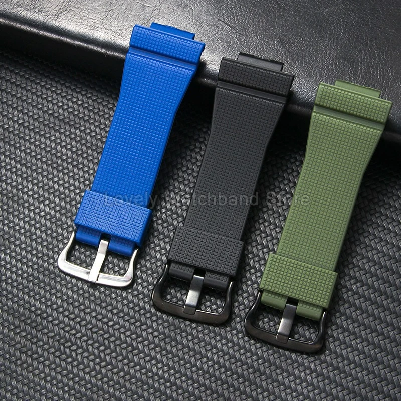 حزام ساعة راتينج صديق للبشرة 16 ملم لساعة كاسيو كاسيووك GM-5600 GM-6900 GA-2100 أسود أخضر أزرق أبيض هيبوالرجينيك قابل للتنفس