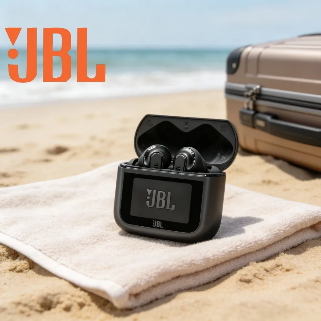 JBL Tour Pro 3 True Wireless Bluetooth Headphones, Business ANC with Built-in Screen, Great for Music & Office