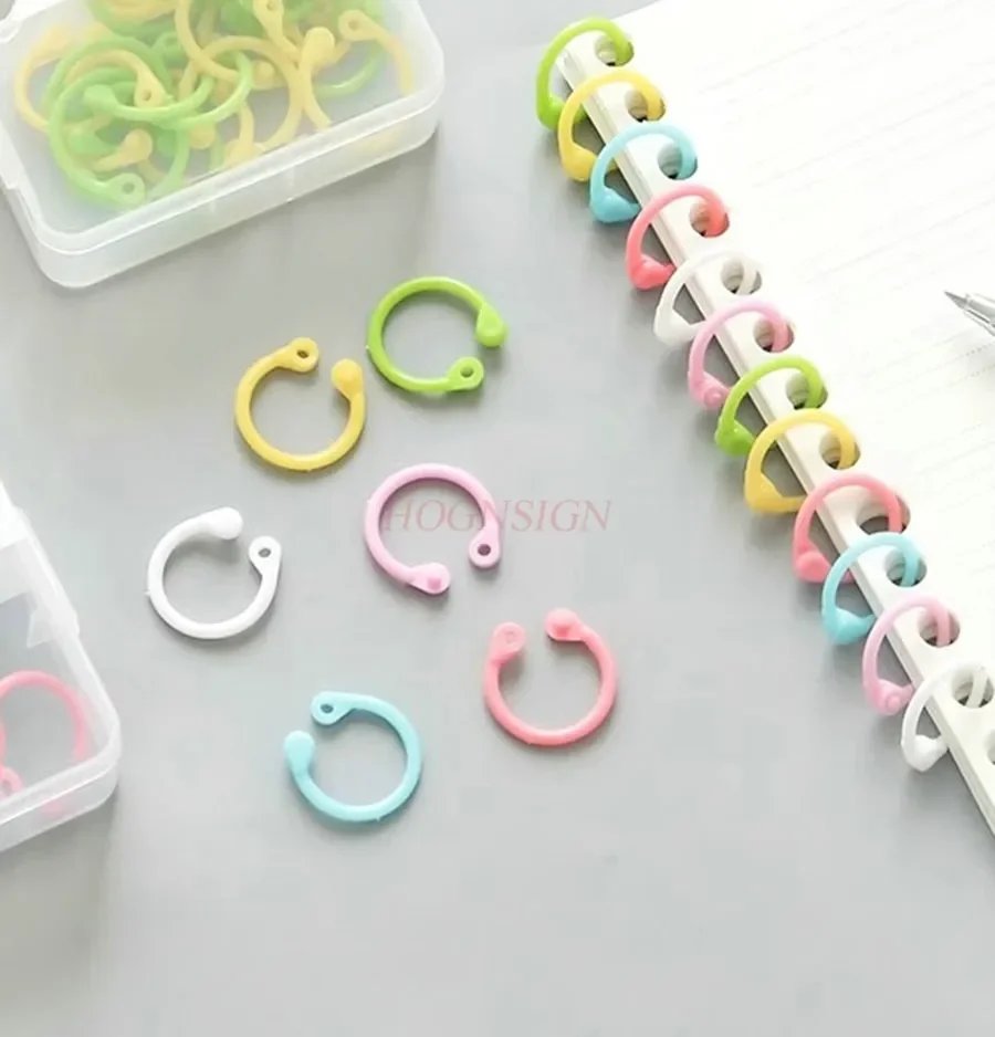 Loose leaf folder ring, loose leaf paper clip ring, fixed clip, card binding ring, punched loose leaf ring ring