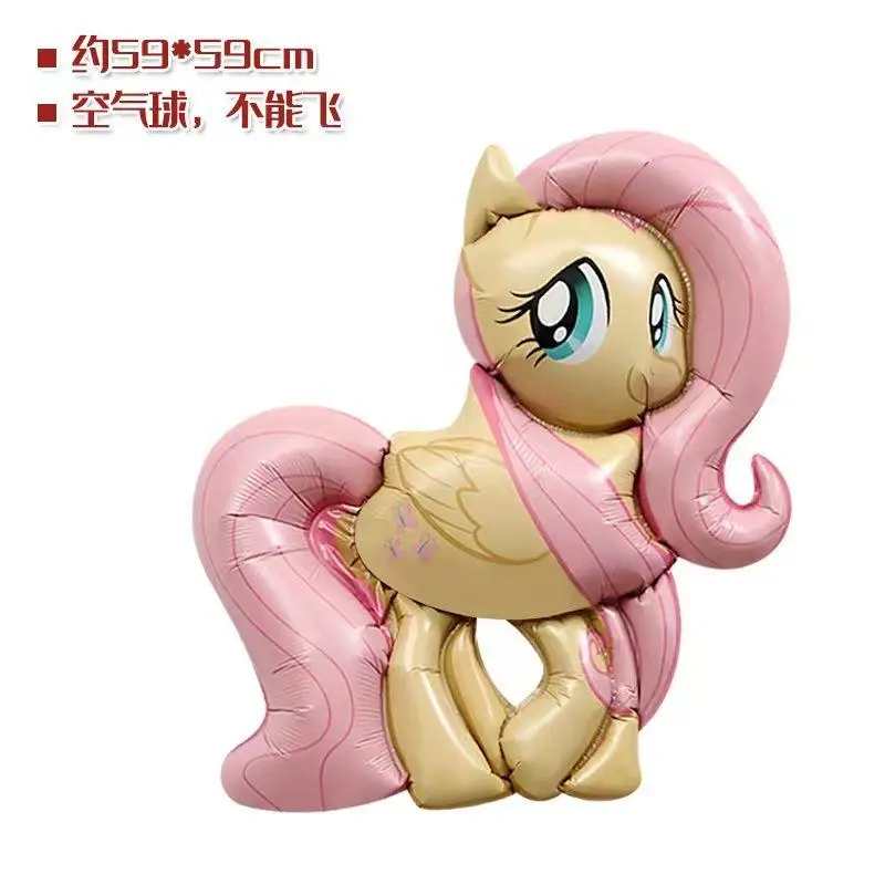 2 pezzi Anime creativo My Little Pony palloncino cartone animato Kawaii carino bambini decorazione festa di compleanno palloncini regalo regalo di Natale