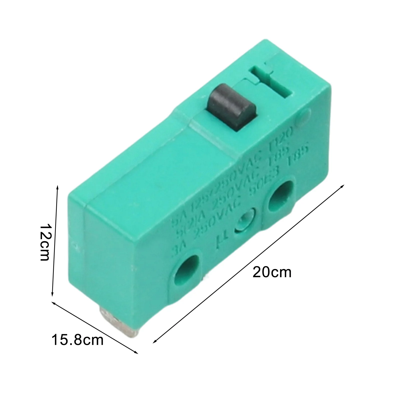 KW4 3Z 3 Limit Switch for Mechanical Systems 20x15 8x12mm 5A 125VAC 250VAC Green Color Fast Response Time Reliable Performance