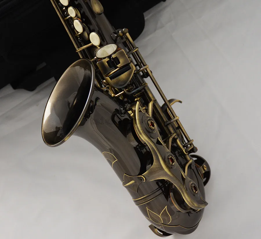 

Professional TaiShan Bb Soprano Saxophone Curved Antique Bronze Sax High F# New 2025