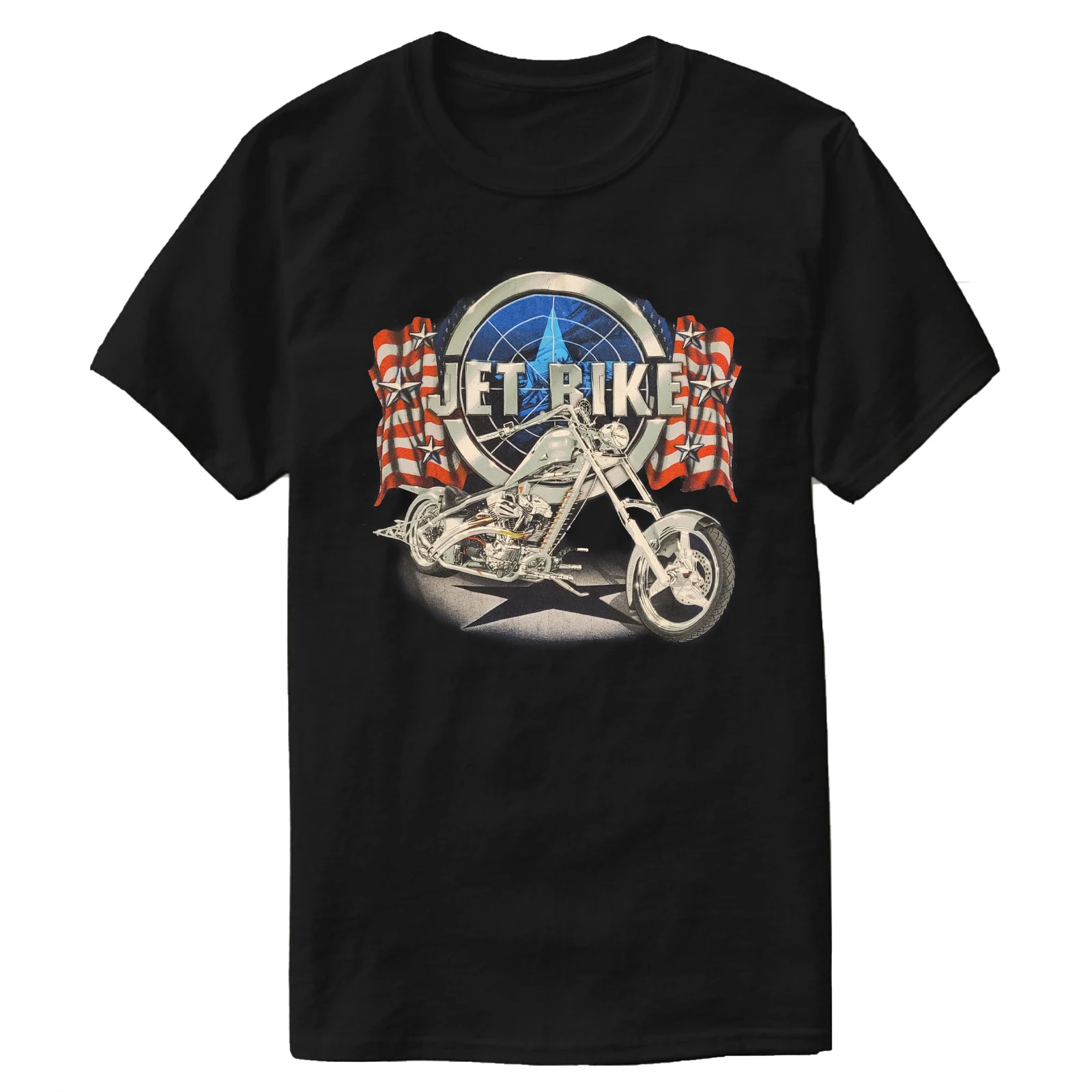 

Vintage American Motorcycle Jet Bike Chopper T-Shirt 100% Cotton O-Neck Short Sleeve Summer Casual Mens T-shirt Streetwear