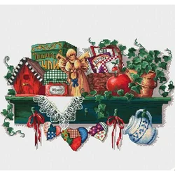 7281 set punto croce dipinti a punto croce 14ct 18ct Stich Kit punto croce ago da ricamo arti e mestieri Kit completo Hobby