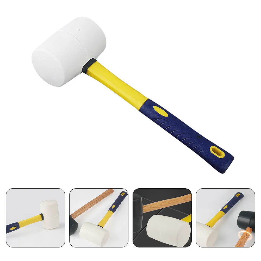 

1pc Rubber Mallet Hammer for Flooring Installation Glass Woodworking Fiber Handle Stable Connection Practical Tools Hand Tools