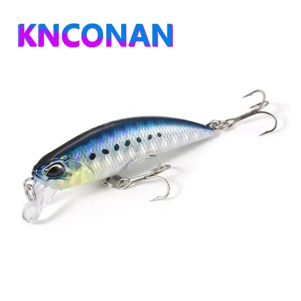 48mm 4.3g Fast Sinking Minnow Fishing Lures Spoon Wobblers Artificial Hard Bait Crankbait Wobblers for Perch Fishing Accessories