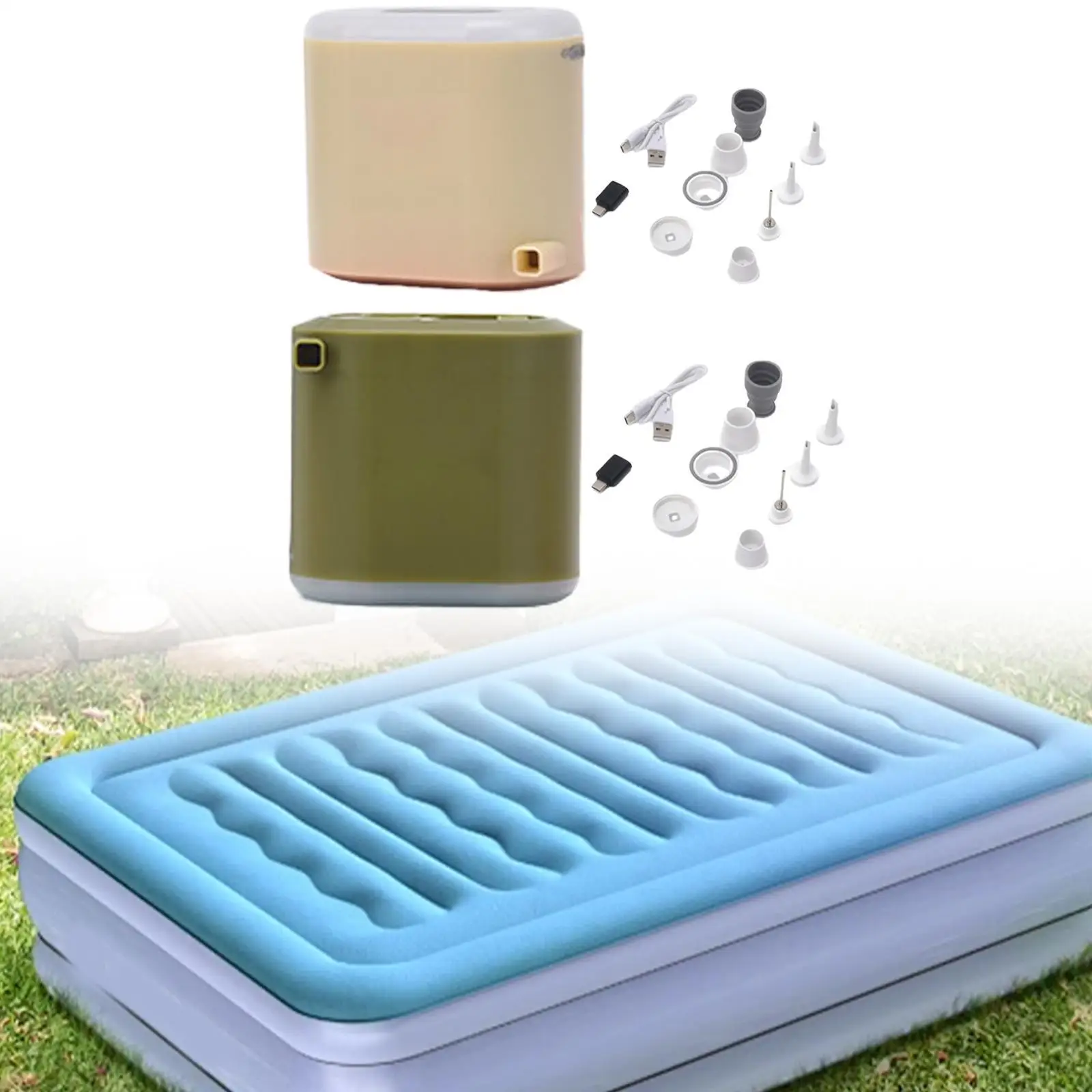 

Tiny Air Pump Portable Mini Inflator Deflator for Air Bed Pool Floats Hiking