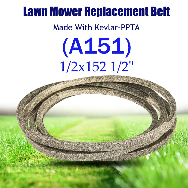 

PolarLander V-Belt for Lawn Mower 1/2"x152 1/2" A151 Made with Kevlar FOR J/ohn Deere M154296 M158131 Z425 Z435 Z445