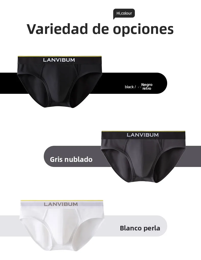 Calzoncillos Triangulares de Cintura Baja, Ropa Interior Deportiva Cómoda y Transpirable para Hombre, Nuevo Modelo Moderno, D...