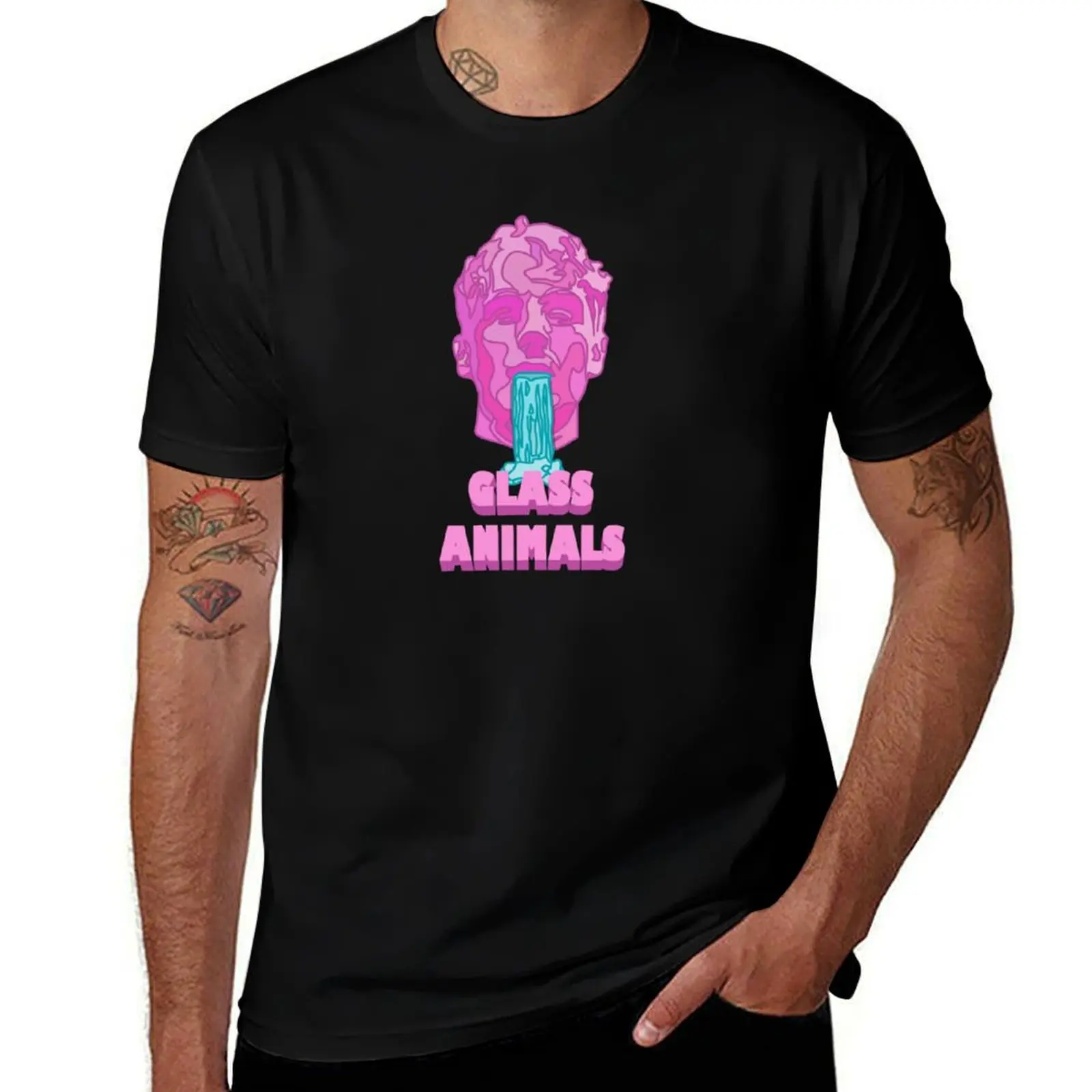 Glass Animals Soda Waterfalls T-Shirt Retro Graphic Print T-Shirt
