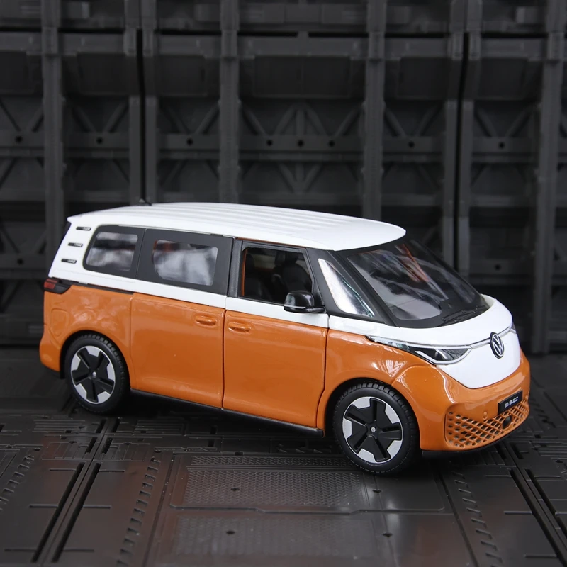 

Maisto 1:24 simulation Volkswagen ID. Buzz alloy car model van ornament collection gift door can be opened