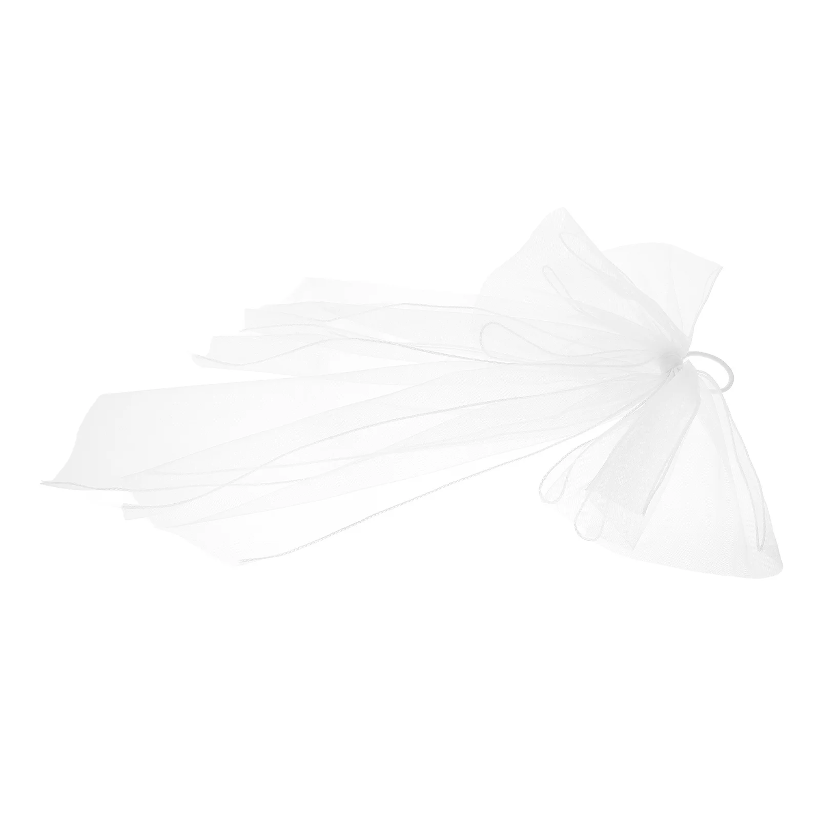 

Bowknot Wedding Veils Short Bridal Veil White Mesh Bow Hair Clip Elegant Wedding Party Hair Accessories Bride Headband