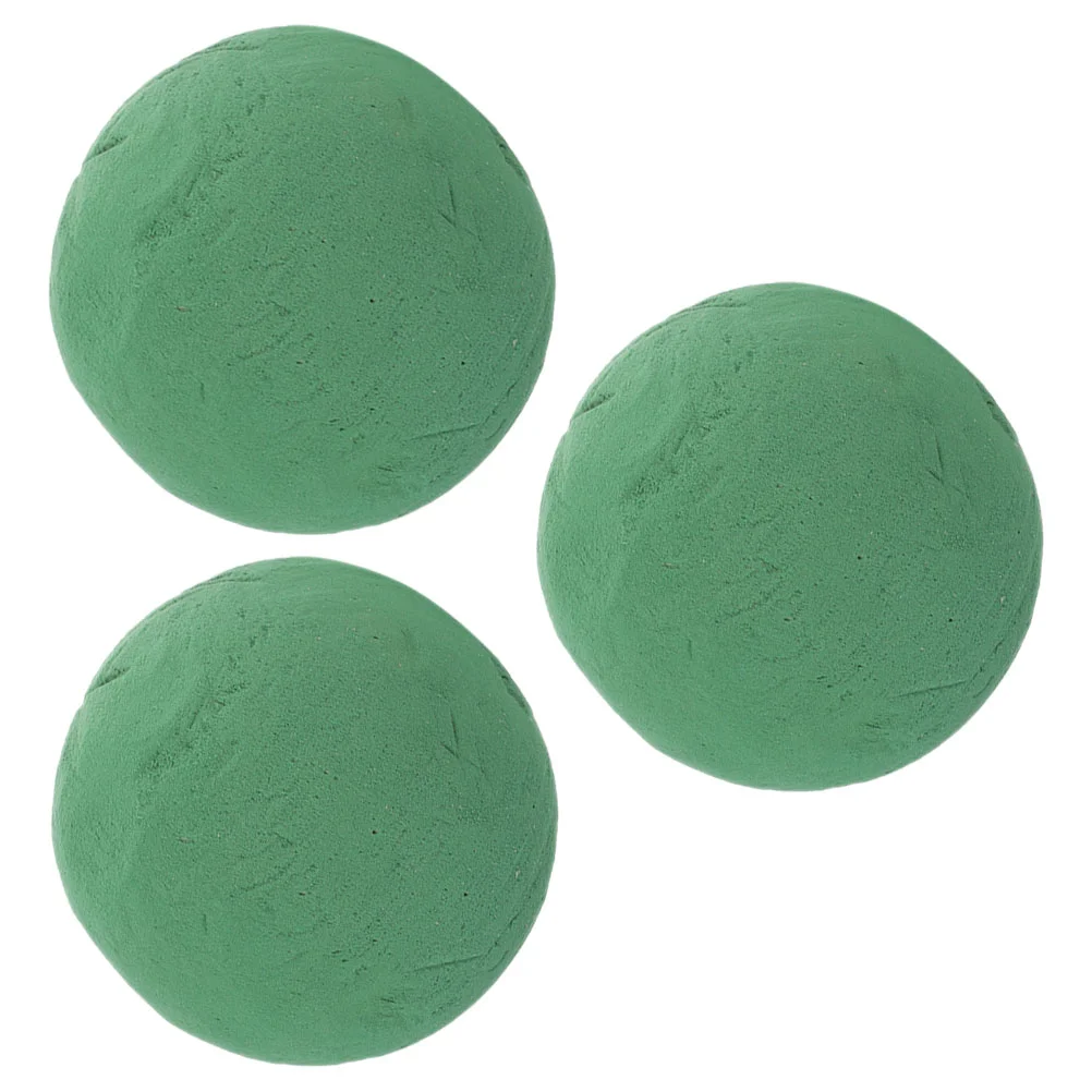 3 Pcs Flowers and Green Plants Fresh-keeping Arrangement Absorbent Sponge Ball Mud Foam for Blocks Balls Artificial Dried Froth