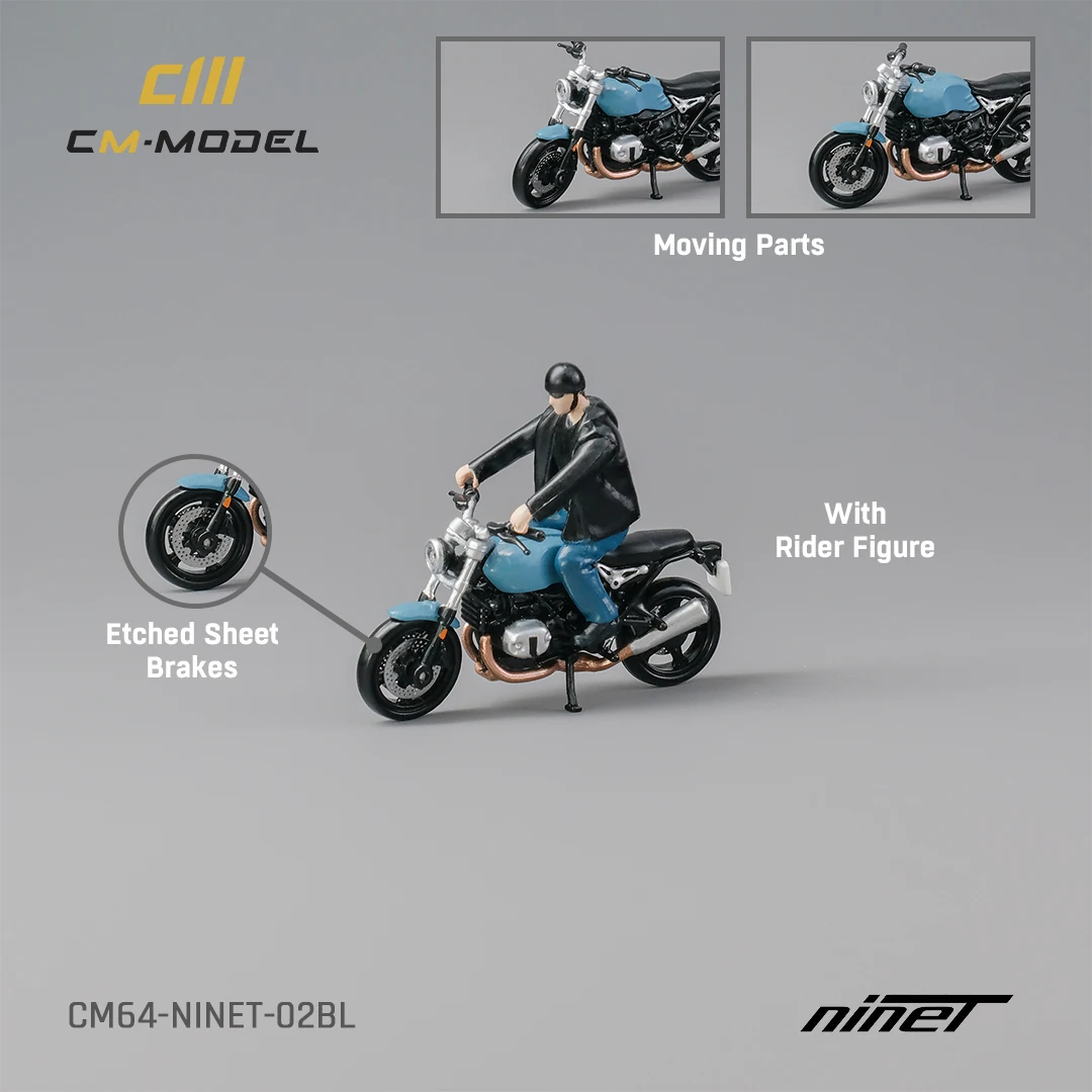 CMModel 1/64 Motorcycle NINET Diecast Model