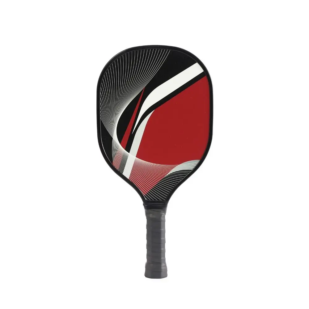 

Wooden Pickleball Paddles Ribbed Handle Colorful Pickle Ball Racket Single Racket Beginner Pickleball Training Equipment