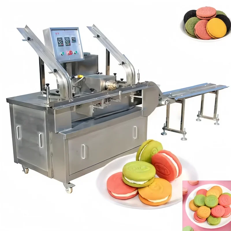 آلة ساندويتش البسكويت | آلة حشو مربى البسكويت | آلة حشو كريمة البسكويت الأوتوماتيكية