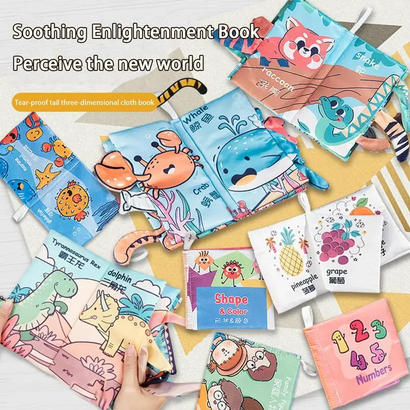 หนังสือ Montessori สําหรับเด็กวัยหัดเดิน Montessori ของเล่นในตัวอุปกรณ์เสียง Skin-Friendly Sensory Board Busy Book สําหรับสัมผัส