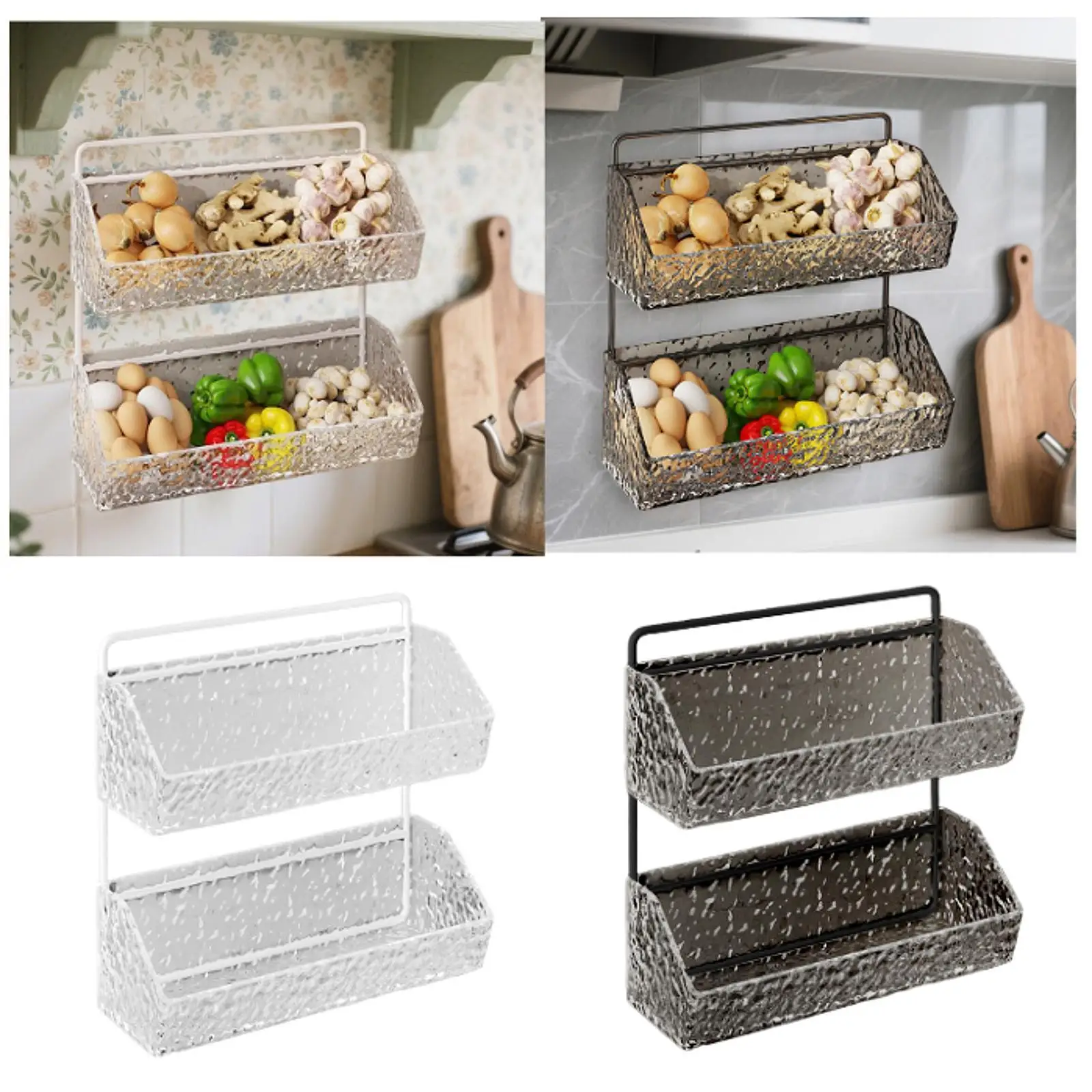 

Hanging Kitchen Basket Farmhouse Food Storage for Laundry Pantry Home Decor