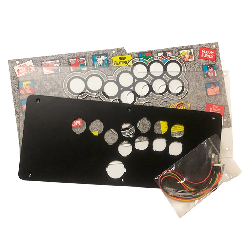 Sinoarcade Hitbox Clear Plexi Cover and Metal Plate Conversion Kit