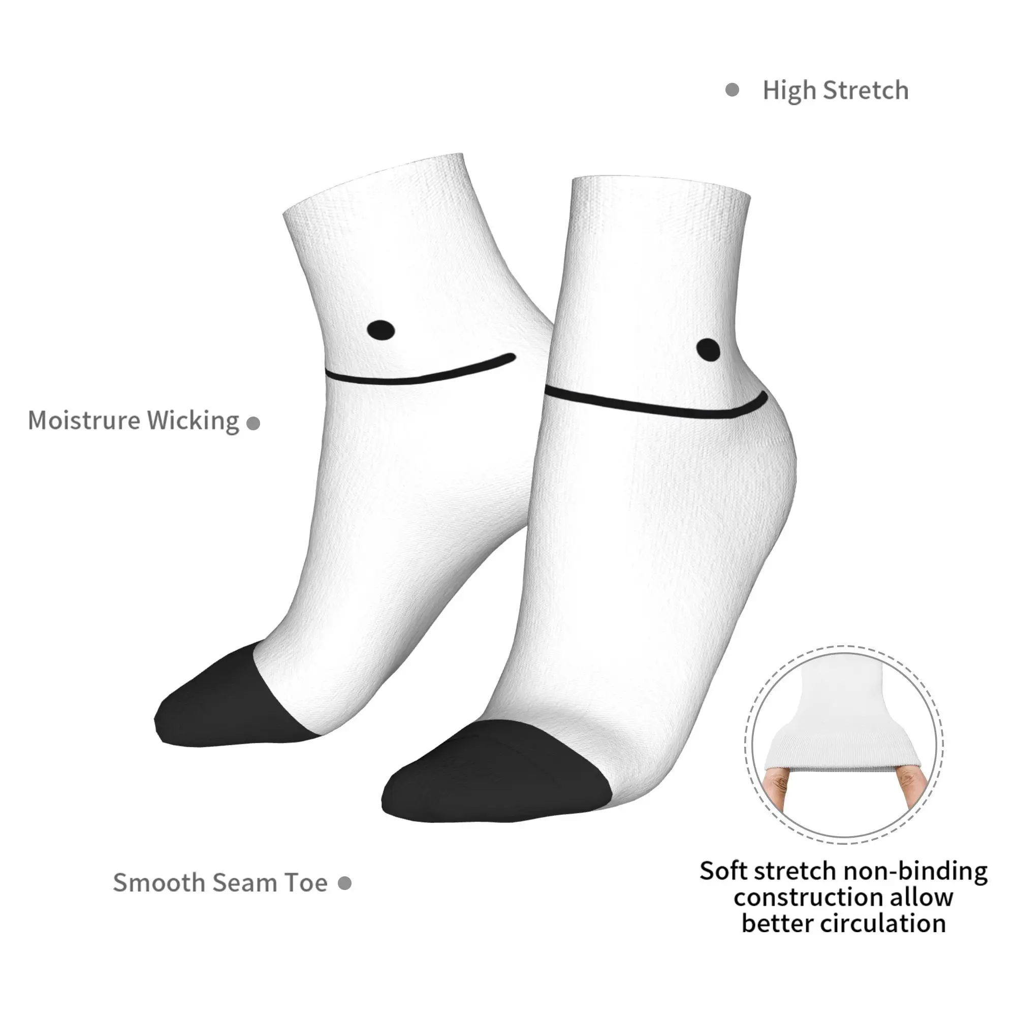 All Seasons Ditto Face Socks Harajuku High Quality Crew Socks Hip Hop Stockings for Men Women Gifts