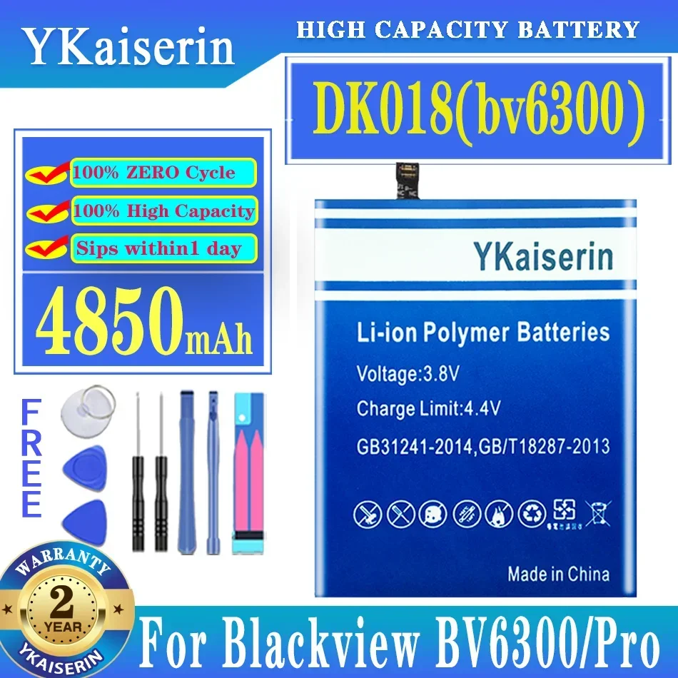 

YKaiserin 4850mAh Replacement Battery DK018 (bv6300) for Blackview BV6300 Pro BV6300Pro Smart Phone Batteries