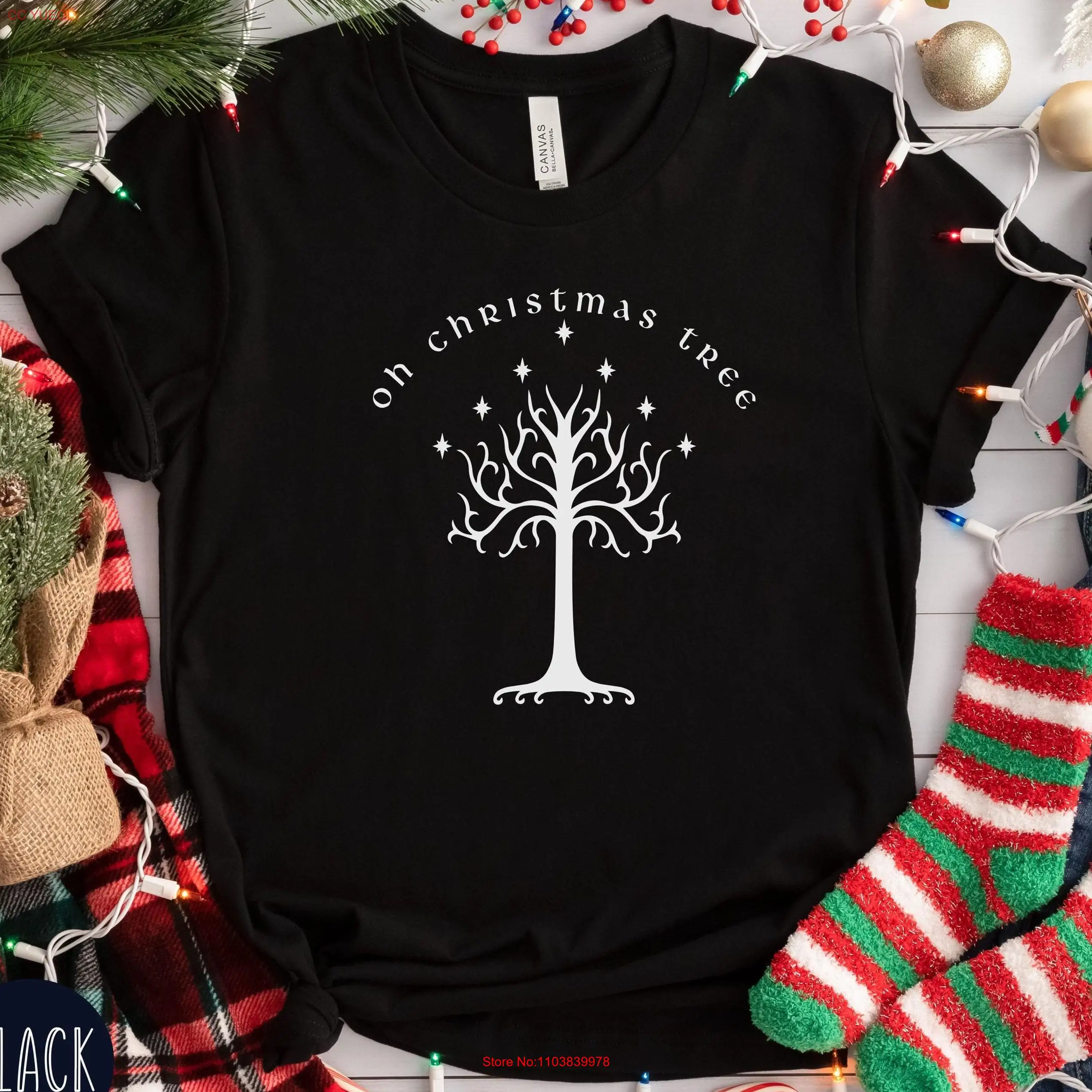 Tree of Gondor T Shirt LOTRgifts Funny Christmas Bookish Nerd Book Lover long or short sleeves Tree of Gondor T Shirt LOTRgifts Funny Christmas Bookish Nerd Book Lover long or short sleeves