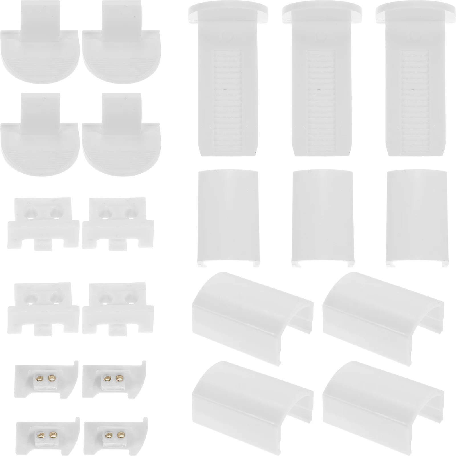 Piezas de repuesto para persianas plisadas, accesorios de reparación para herramientas de fijación de tonos rotos, vástagos de plástico, No necesita perforación, 32 Uds.