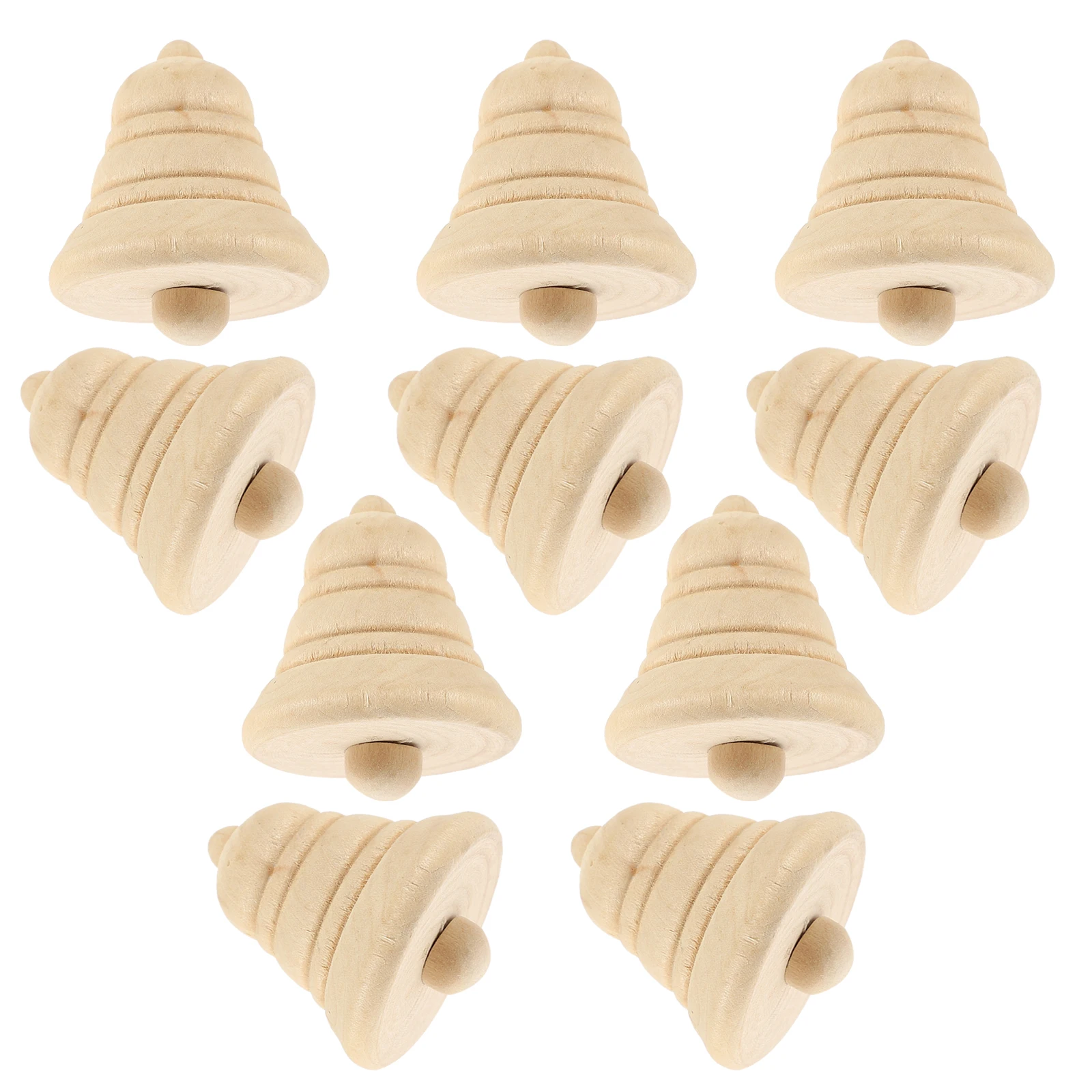 

10 Pcs Wooden Ornaments 3cm Blank DIY Christmas Decor Craft Supplies Rustic Woodcarving Xmas Holiday Home Decor