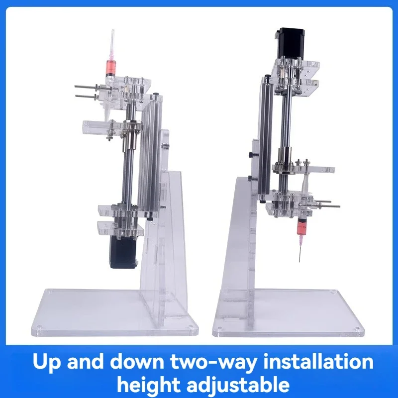Micro pompa per iniezione Siringa verticale Laboratorio di propulsione per iniezione Macchina per gocciolamento di liquidi ad alto spinta