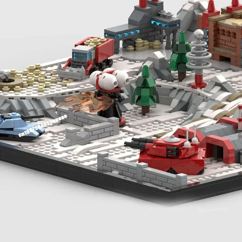 Nouvelle série de jeux d'alerte rouge célèbre MOC, Base soviétique, modèle Street View, Puzzle personnalisé, idées créatives, jouets pour enfants, cadeau d'anniversaire
