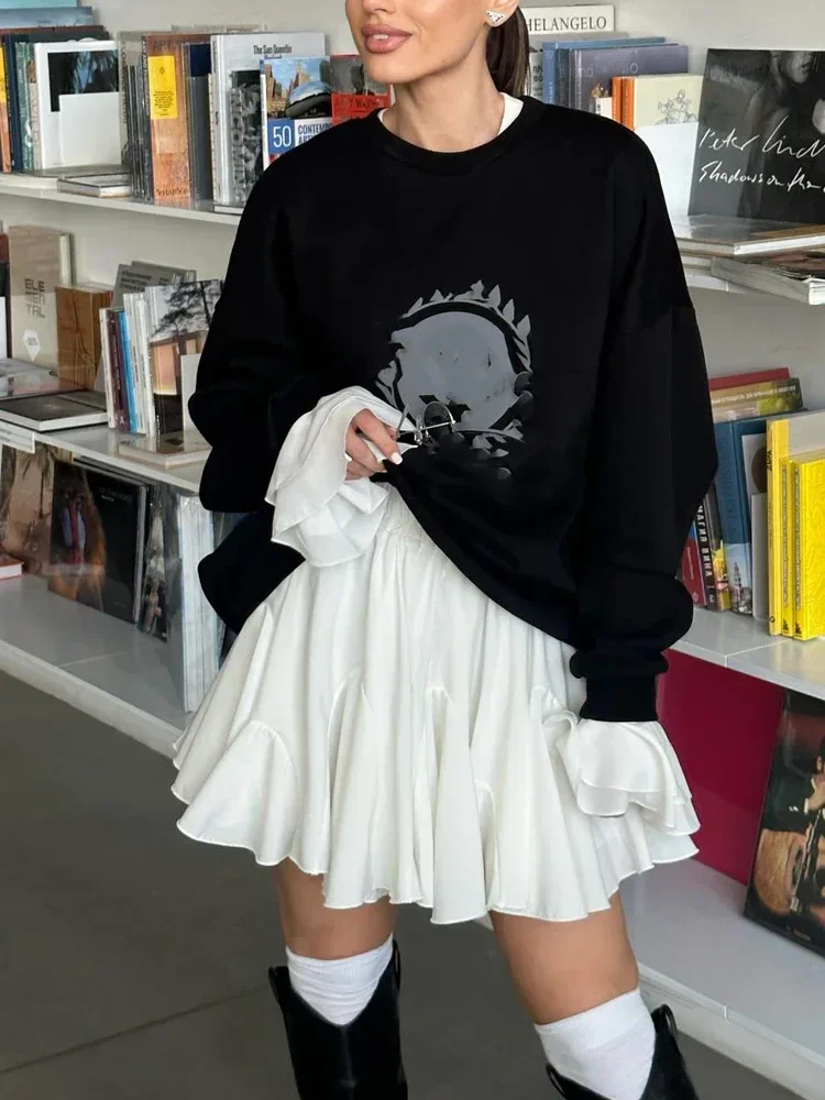 

Новые короткие юбки-пачки с эластичной резинкой на талии, женские летние корейские модные белые трапециевидные талии, сексуальная милая винтажная теннисная мини-юбка с рюшами