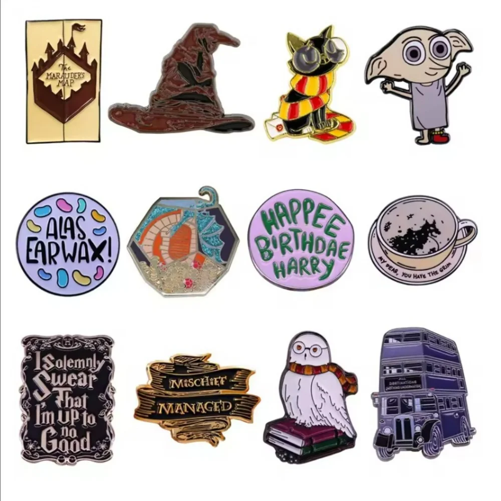 Broche de película, broches, alfileres esmaltados, bonito Collar, Pin para camisa, alfileres de Metal de Anime, joyería al por mayor