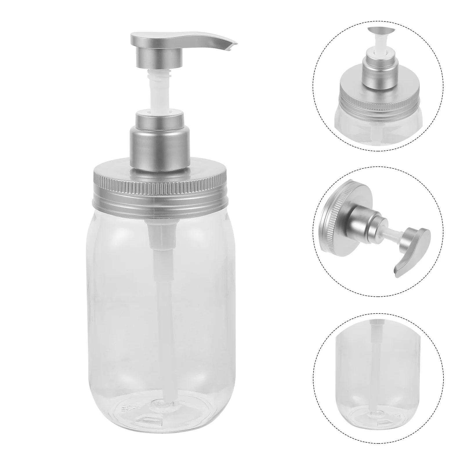 

2 Pcs Shampoo Bottle Dish Soap Dispenser Bottles Travel for Kitchen Sink Clear with Pump