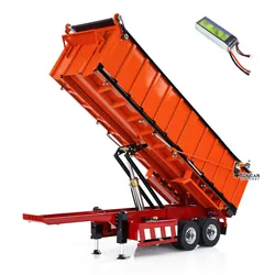 1/14 Metal Radio Control Hydraulic Dump Trailer Electric Legs for Toys TAMIYAYA RC Tractor Truck Car Vehicle Model TH24482