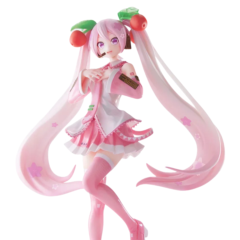 Genuine Hatsune Miku Anime Figure Cherry Blossoms 2023 Action Figure Toys for Boys Kids Gift Collectible Model Ornaments