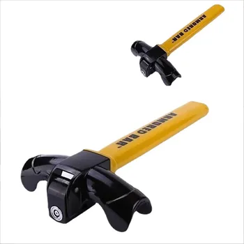 Car lock steering wheel lock anti-theft car lock body lock handlebar double card baseball lock front T Sedan