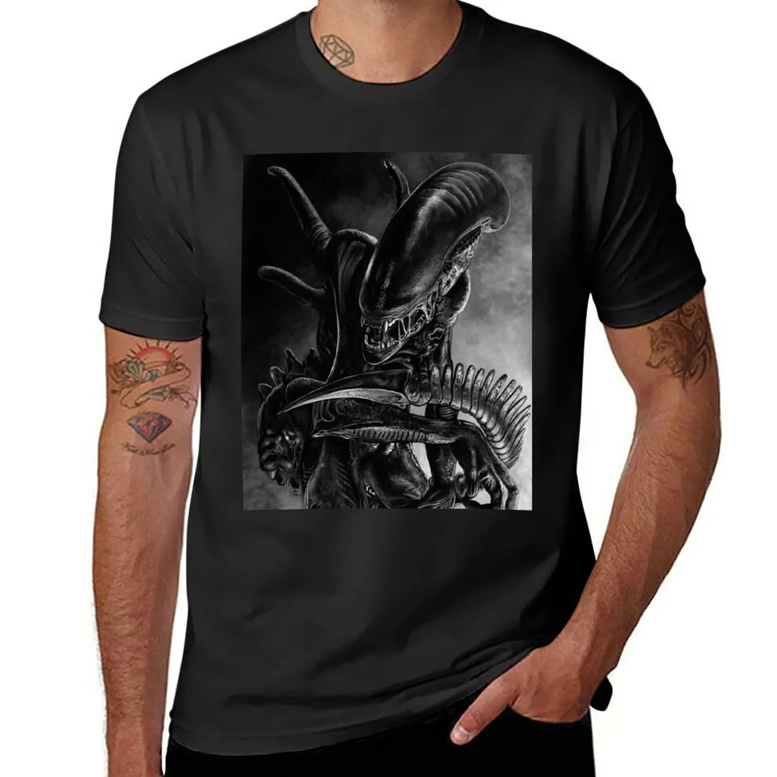 

Xenomorph T-Shirt boys whites oversizeds sublime Men's t-shirt