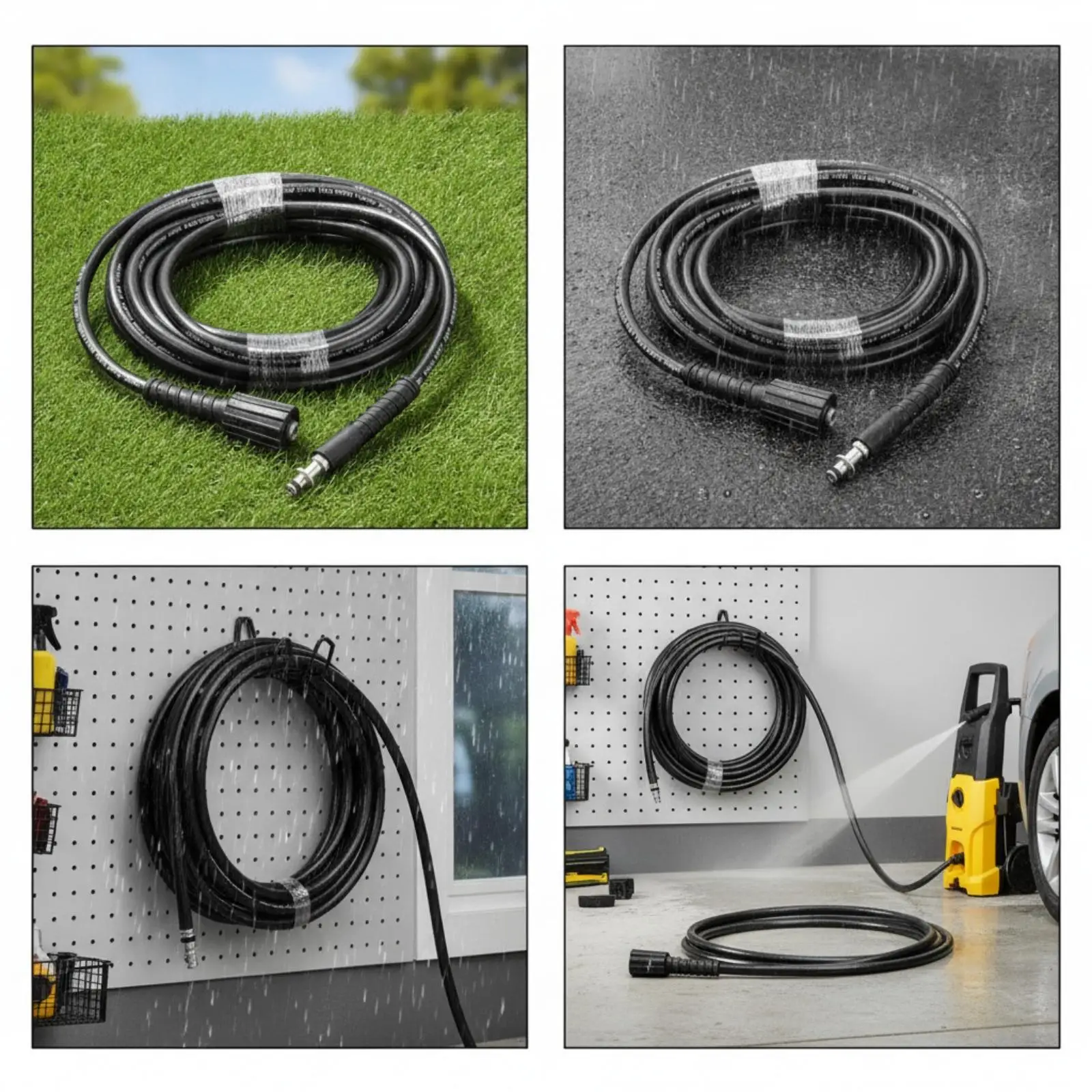 Durable PVC Steel Wire Hose for High Pressure Washer Compatible with Water Sprayer System