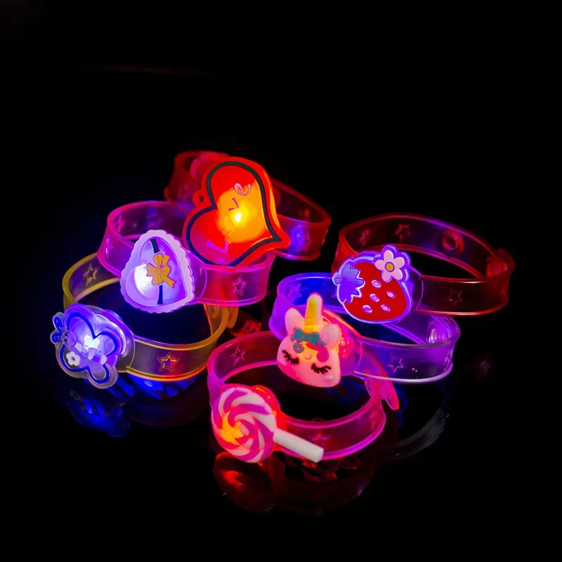 

6PC Kids Birthday Party Supplies LED Cartoon Light Up Watch Toys Boys Girls Wedding Guest Souvenirs Christmas Party Gifts Pinata