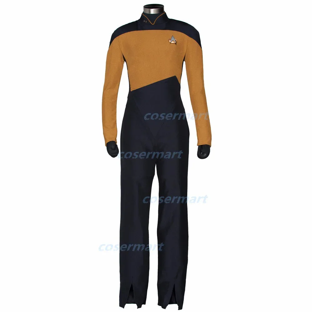 ST-Mono de Star The Next Generation para adultos, disfraz de Cosplay, rojo, azul, amarillo, para Halloween, Zentai