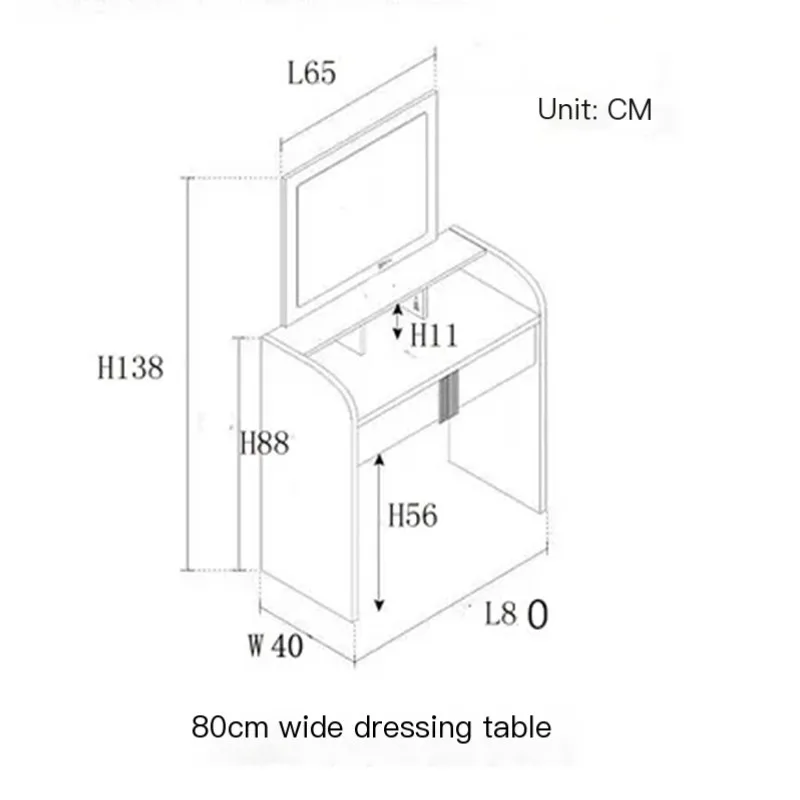 Mirror Comfortable Bedroom Vanity Desk Salon Storage Small Makeup Dressing Table Multifunctional Vestidores Room Furnitures HY