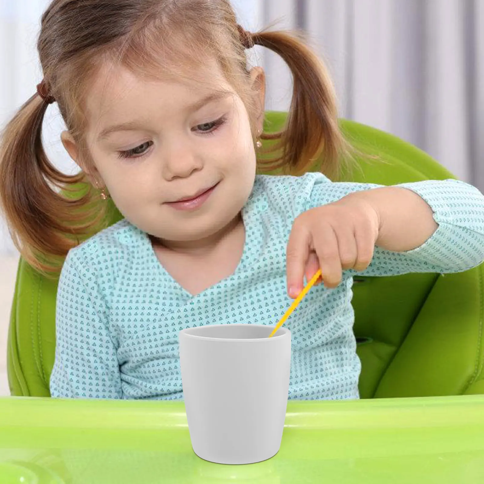 

Silicone Open Mouth Training Cup for Toddlers Non Slip Grip Bpa Free Soft Spout Baby Sippy Cup Leak Proof Bathroom Drinkware